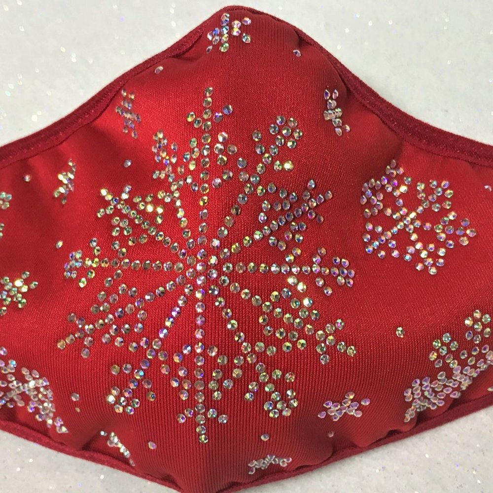 Christmas Rhinestone Bling Bling Face Masks